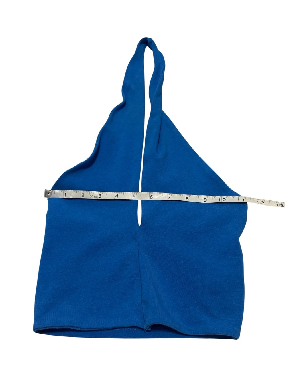 Zara Blue Halter Crop Top Size Medium